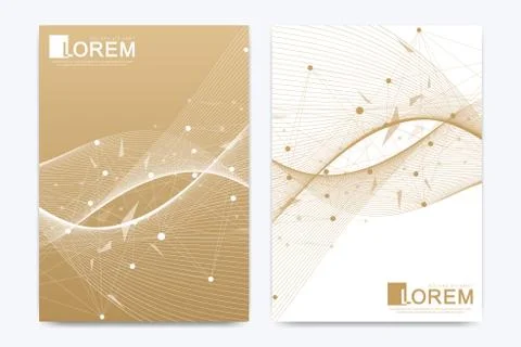 Modern vector template for brochure leaflet flyer cover catalog banner magazine Stock Illustration