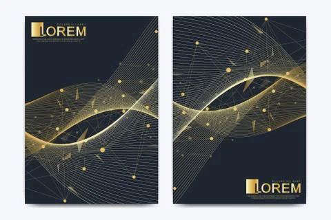 Modern vector template for brochure leaflet flyer cover catalog banner magazine Illustrazione stock