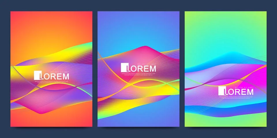 Modern vector template for brochure leaflet flyer cover banner catalog in A4 Stock Illustration