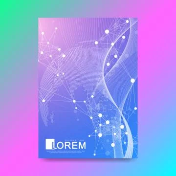 Modern vector template for brochure, Leaflet, flyer, advert, cover, catalog イラスト素材