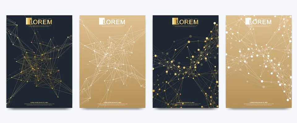 Modern vector template for brochure Leaflet flyer advert cover catalog magazine Stock Illustration