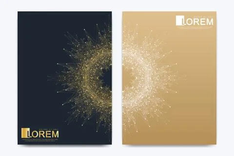 Modern vector template for brochure leaflet flyer cover catalog magazine or Stock Illustration