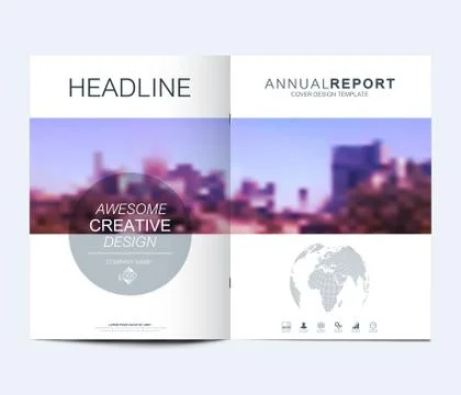 Modern vector template for brochure, Leaflet, flyer, advert, cover, catalog イラスト素材
