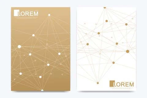 Modern vector template for brochure, Leaflet, flyer, advert, cover, catalog Stock Illustration