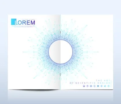 Modern vector template for brochure, leaflet, flyer, cover, banner, catalog Stock Illustration