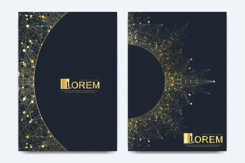 Modern vector template for brochure, leaflet, flyer, cover, banner, catalog Stock Illustration