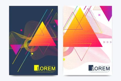 Modern vector template for brochure, Leaflet, flyer, advert, cover, banner 스톡 일러스트