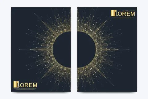 Modern vector template for brochure, leaflet, flyer, cover, banner, catalog Illustrazione stock