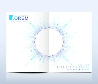 Modern vector template for brochure, leaflet, flyer, cover, banner, catalog Stock Illustration