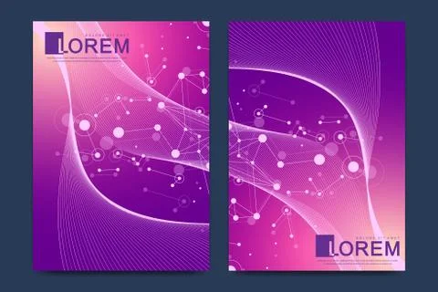 Modern vector template for brochure, leaflet, flyer, cover, catalog, magazine Stock Illustration