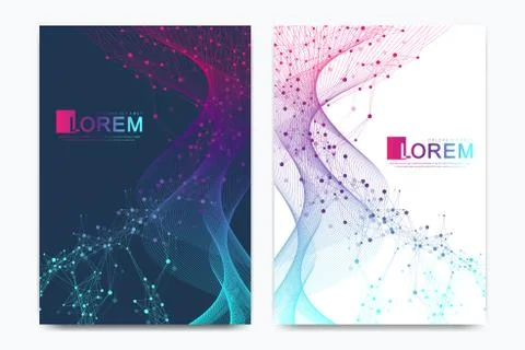 Modern vector template for brochure, leaflet, flyer, cover, banner, catalog Stock Illustration