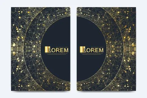 Modern vector template for brochure, leaflet, flyer, cover, banner, catalog Stock Illustration