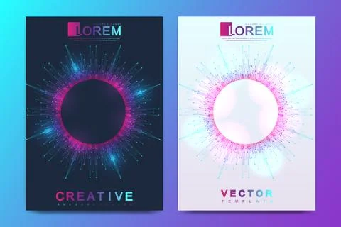 Modern vector template for brochure, leaflet, flyer, cover, banner, catalog Illustrazione stock