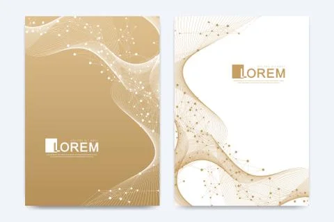 Modern vector template for brochure, leaflet, flyer, cover, catalog, magazine Stock Illustration