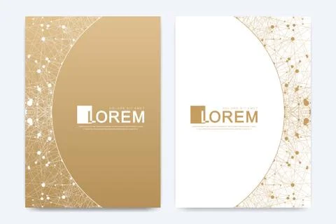 Modern vector template for brochure, leaflet, flyer, cover, banner, catalog 스톡 일러스트