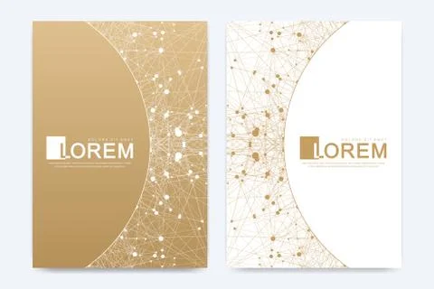 Modern vector template for brochure, leaflet, flyer, cover, banner, catalog Stock Illustration