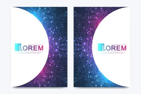 Modern vector template for brochure, leaflet, flyer, cover, banner, catalog Stock Illustration