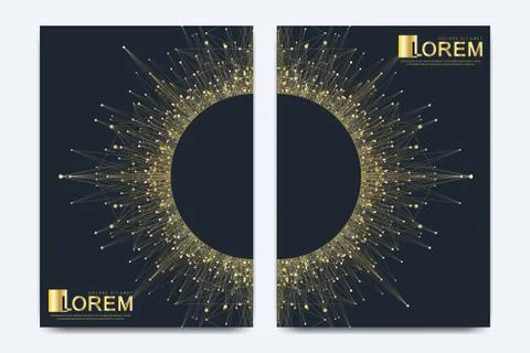 Modern vector template for brochure, leaflet, flyer, cover, banner, catalog Stock Illustration