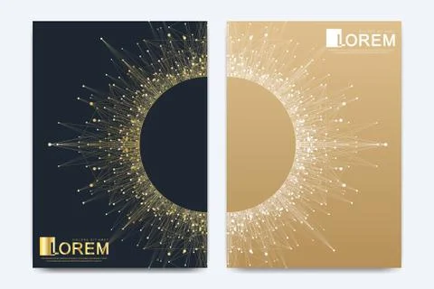 Modern vector template for brochure, leaflet, flyer, cover, banner, catalog Stock Illustration