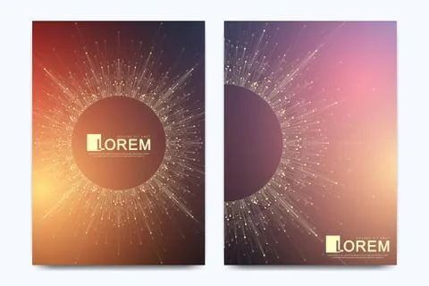 Modern vector template for brochure, leaflet, flyer, cover, banner, catalog Illustrazione stock