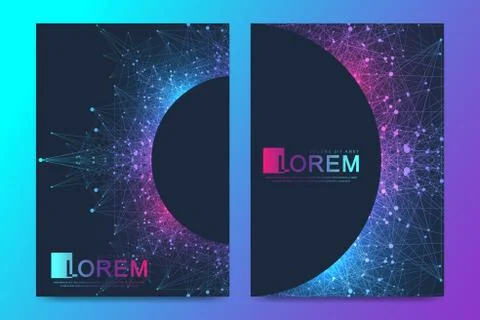 Modern vector template for brochure, leaflet, flyer, cover, banner, catalog Stock Illustration