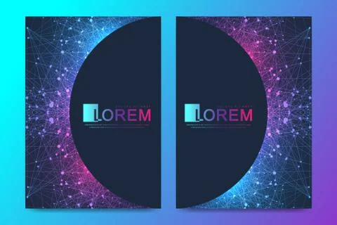 Modern vector template for brochure, leaflet, flyer, cover, banner, catalog Stock Illustration