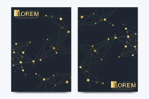 Modern vector template for brochure, Leaflet, flyer, advert, cover, catalog Stock Illustration