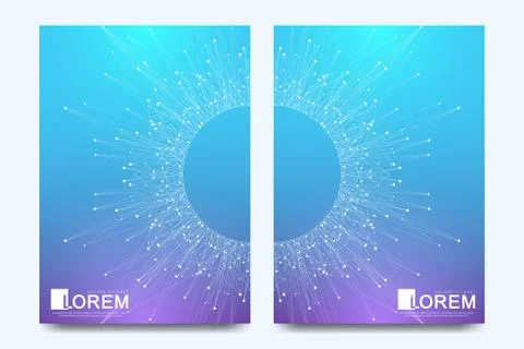 Modern vector template for brochure, leaflet, flyer, cover, banner, catalog 库存插图