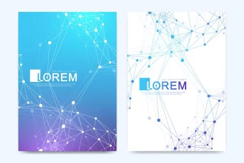 Modern vector template for brochure, leaflet, flyer, cover, banner, catalog,  Stock Illustration