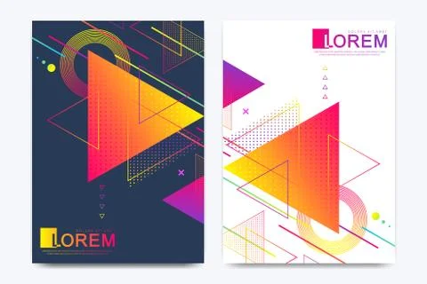 Modern vector template for brochure, Leaflet, flyer, advert, cover, banner, c Stock Illustration