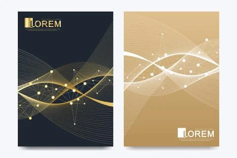 Modern vector template for brochure, Leaflet, flyer, advert, cover, catalog Stock Illustration