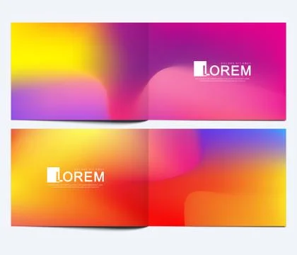 Modern vector template for horizontal brochure, leaflet, cover, catalog Stock Illustration