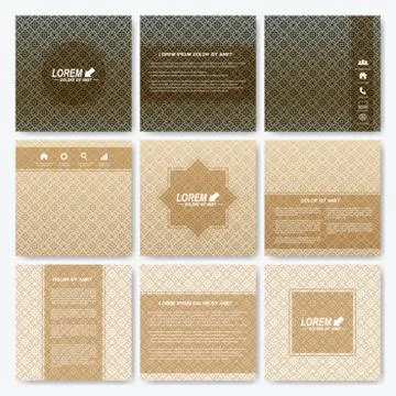 Modern vector template square brochure, Leaflet, cover, magazine or annual Stock Illustration
