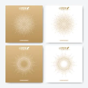 Modern vector template for square brochure, Leaflet, flyer, cover, magazine or Stock Illustration