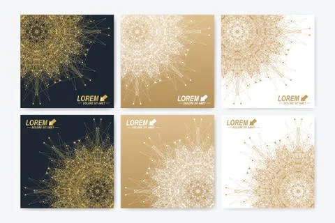 Modern vector template for square brochure, Leaflet, flyer, cover, booklet 스톡 일러스트