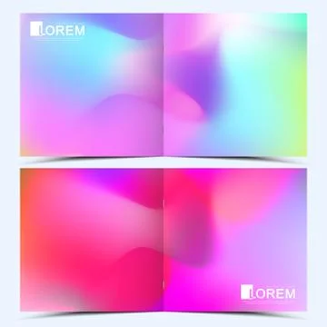 Modern vector template for square brochure, leaflet, flyer, cover, catalog Stock Illustration