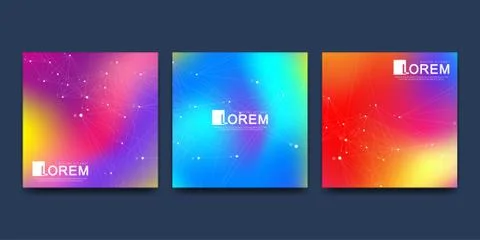 Modern vector template for square brochure leaflet flyer cover catalog poster Illustrazione stock