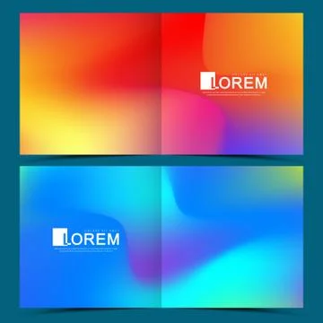 Modern vector template for square brochure leaflet flyer cover catalog poster Stock Illustration