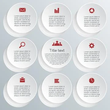 Modern vector template for your business project Stock Illustration