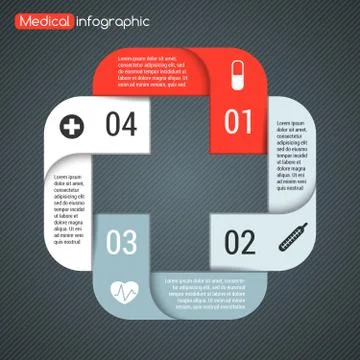 Modern vector template for your medical project Stock Illustration