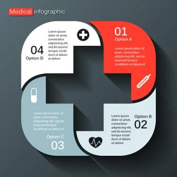 Modern vector template for your medical project Stock Illustration