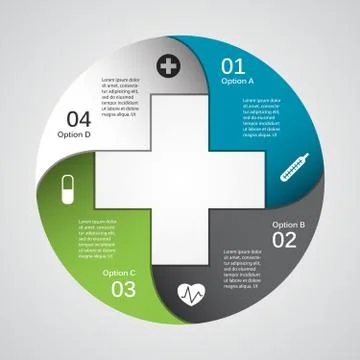Modern vector template for your medical project Stock Illustration