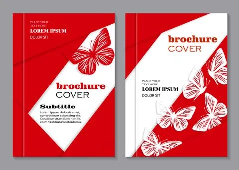 Modern vector templates for brochure cover Stock Illustration