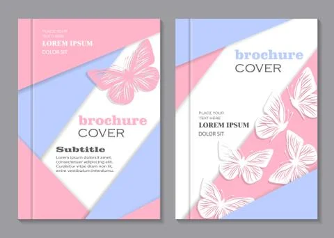 Modern vector templates for brochure cover Stock Illustration