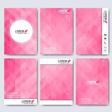 Modern vector templates for brochure, flyer, cover magazine or report in A4 size Stock Illustration