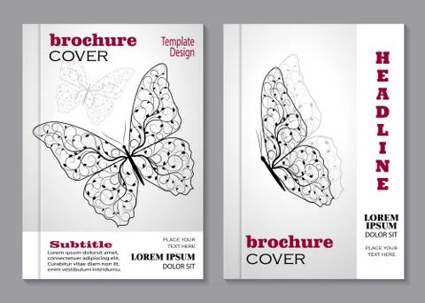 Modern vector templates for brochure Illustrazione stock