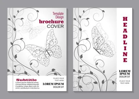 Modern vector templates for brochure Stock Illustration