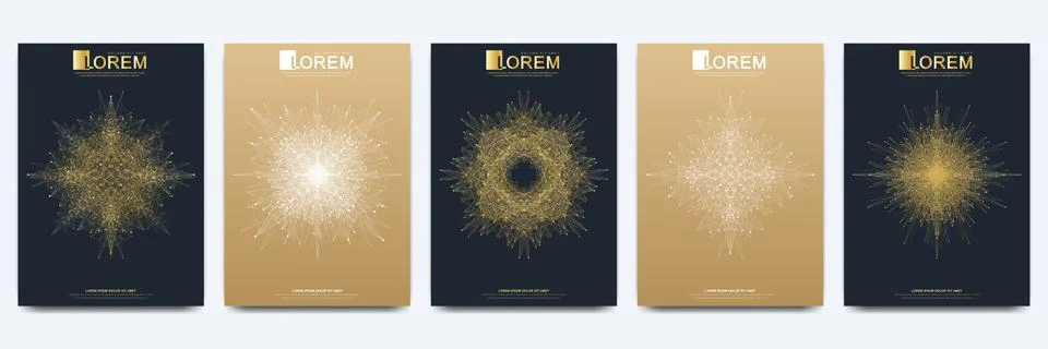 Modern vector templates for brochure Leaflet flyer advert cover catalog magazine Stock Illustration