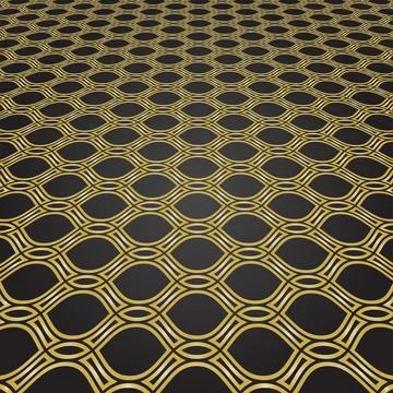 Modern Vector Wavy Abstract Pattern With Perspective Stock Illustration