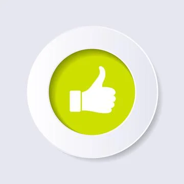 Modern vector web like icon round button Illustrazione stock